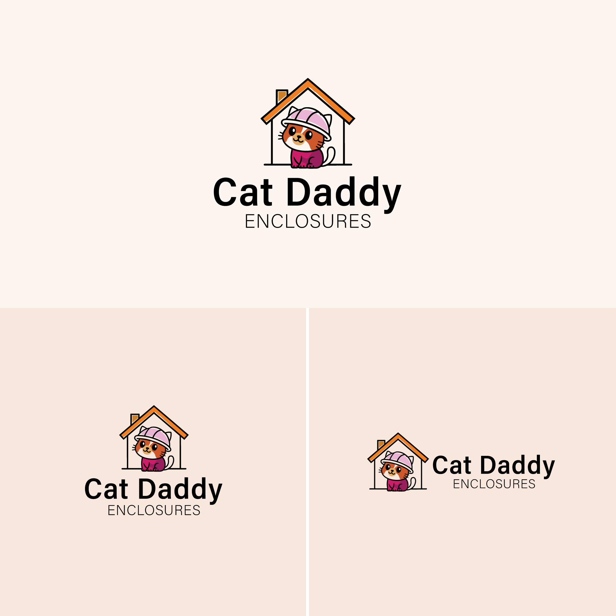 Logo Design by mahmod oi for Cat Daddy Enclosures | Design #35394390