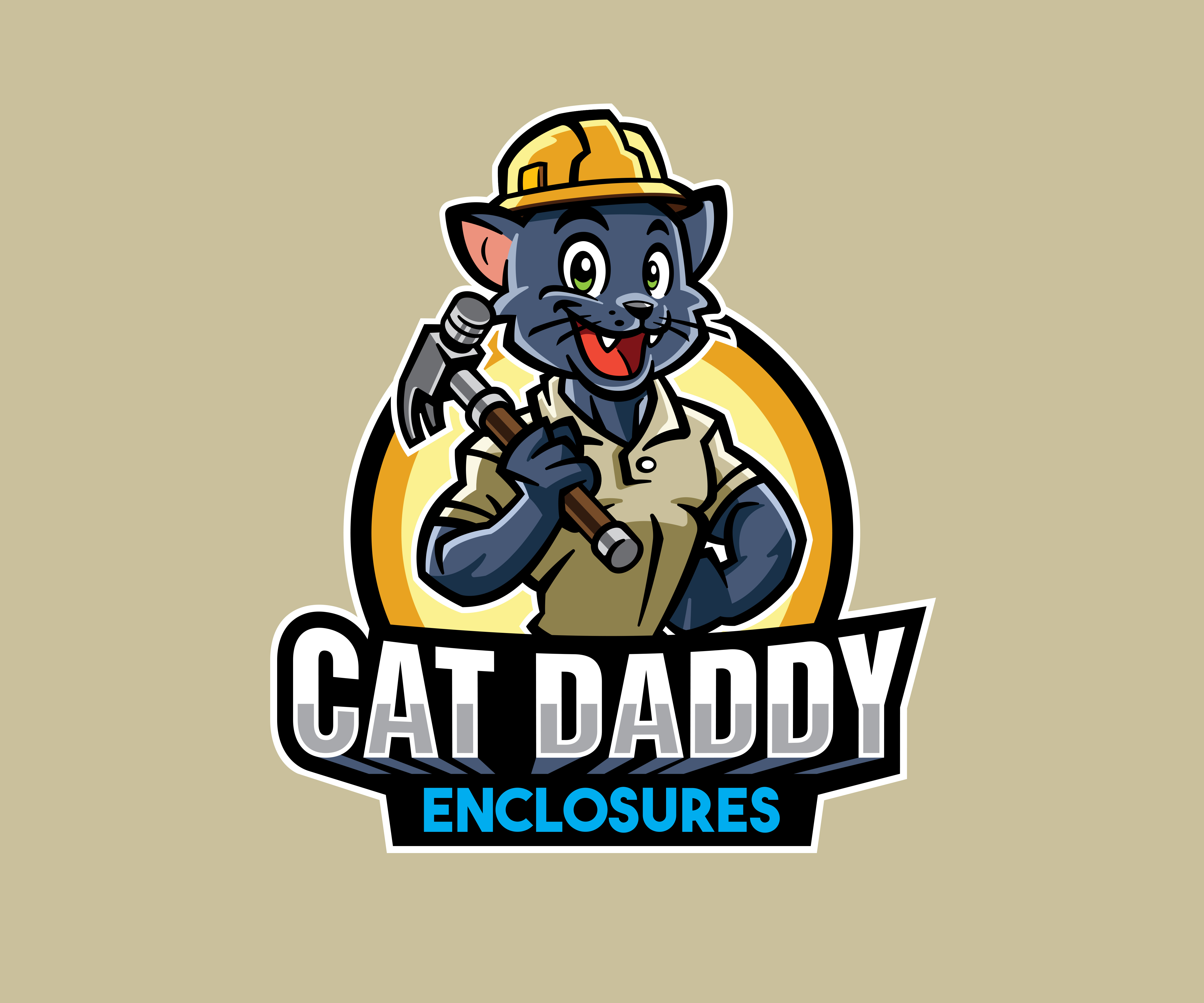 Logo-Design von GREATER DAN für Cat Daddy Enclosures | Design #35396140