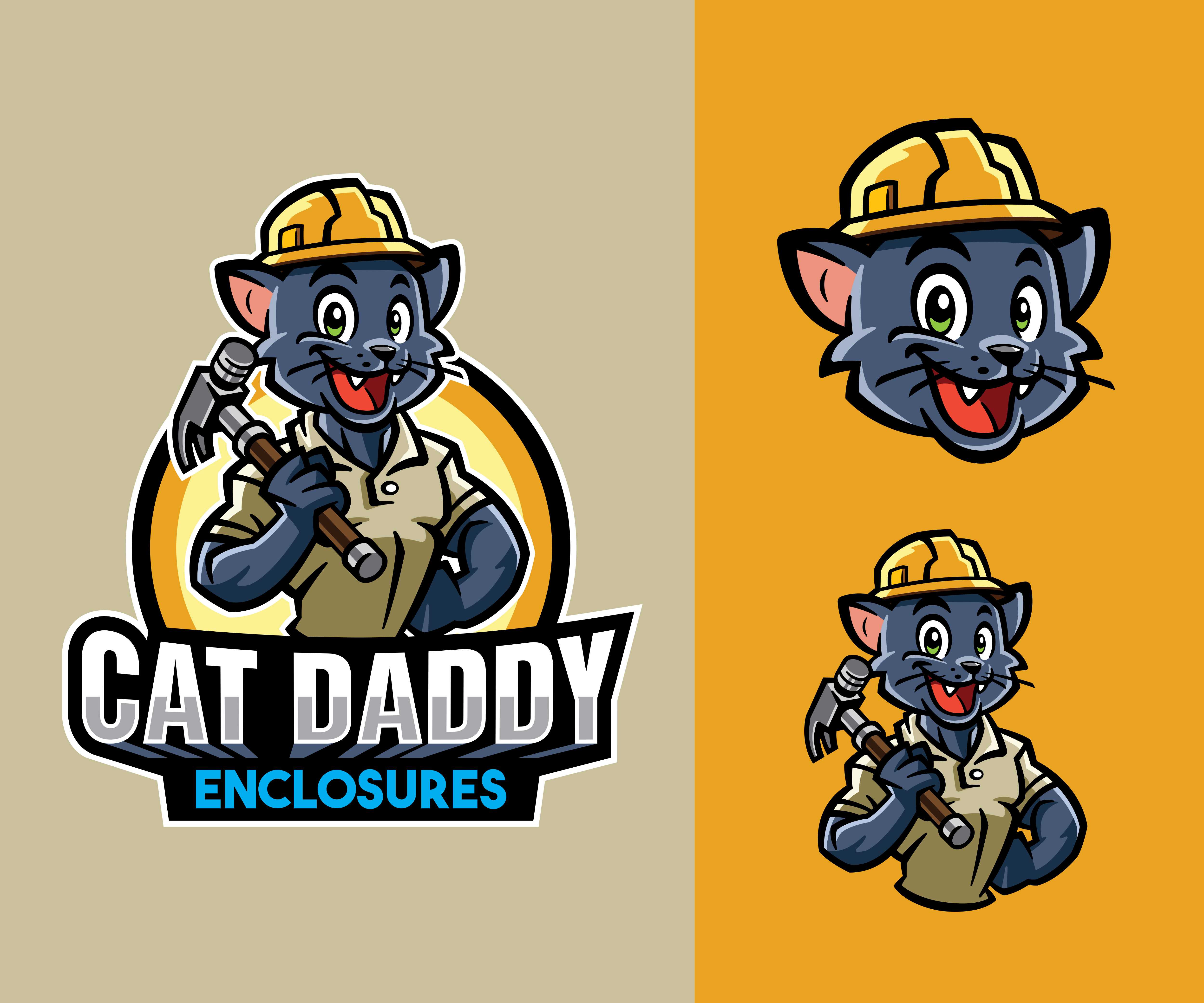 Logo-Design von GREATER DAN für Cat Daddy Enclosures | Design #35396162