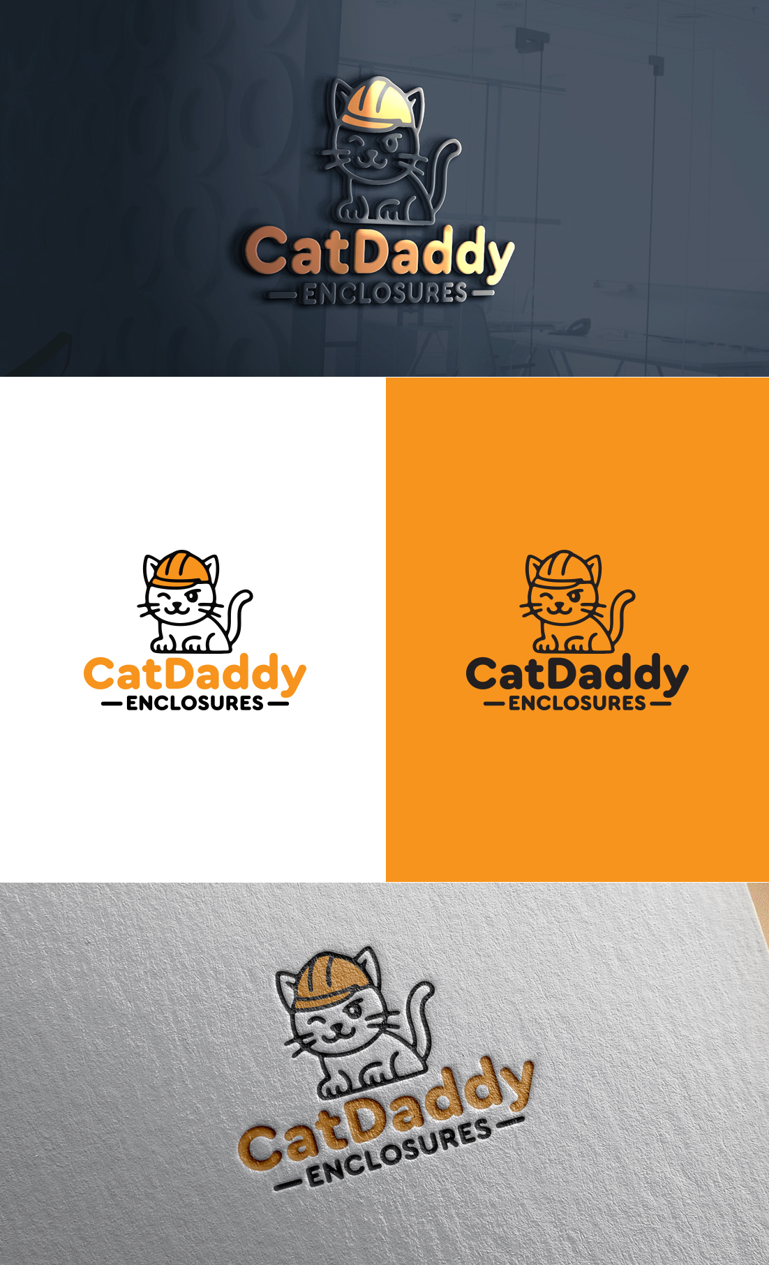 Logo Design by GLDesigns for Cat Daddy Enclosures | Design #35359514