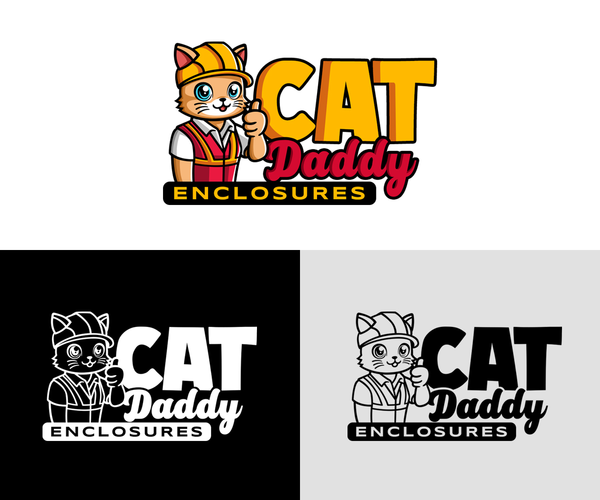 Logo Design by cheez_O for Cat Daddy Enclosures | Design #35356875