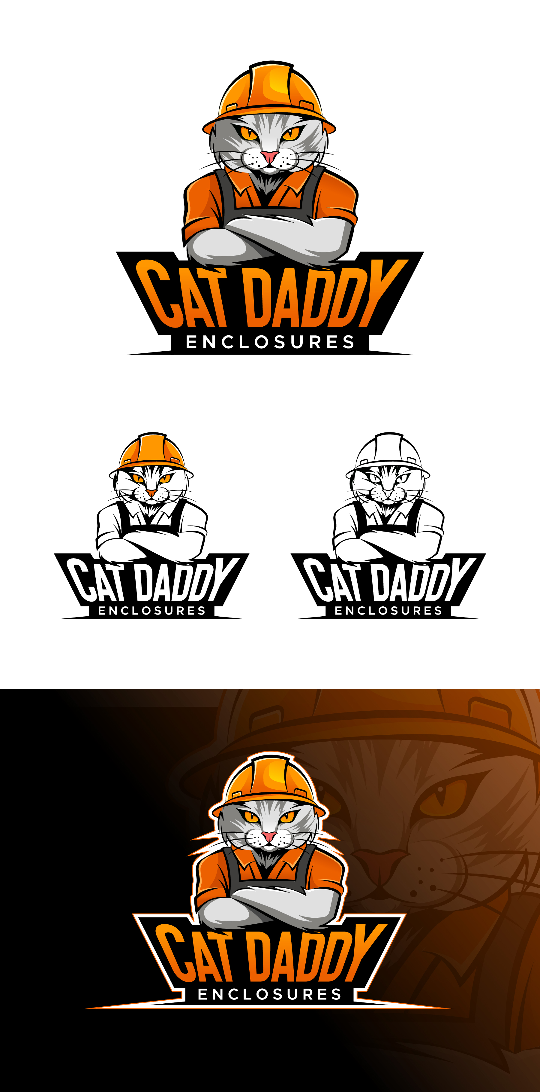 Logo Design by debdesign for Cat Daddy Enclosures | Design #35365428