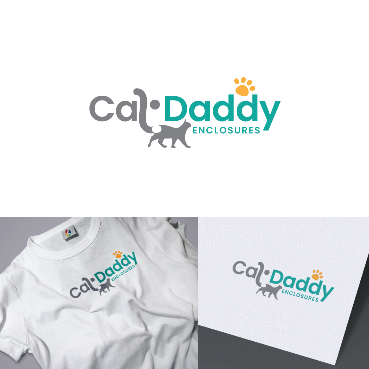 Logo Design by AbhishekkM'24 for Cat Daddy Enclosures | Design #35361526