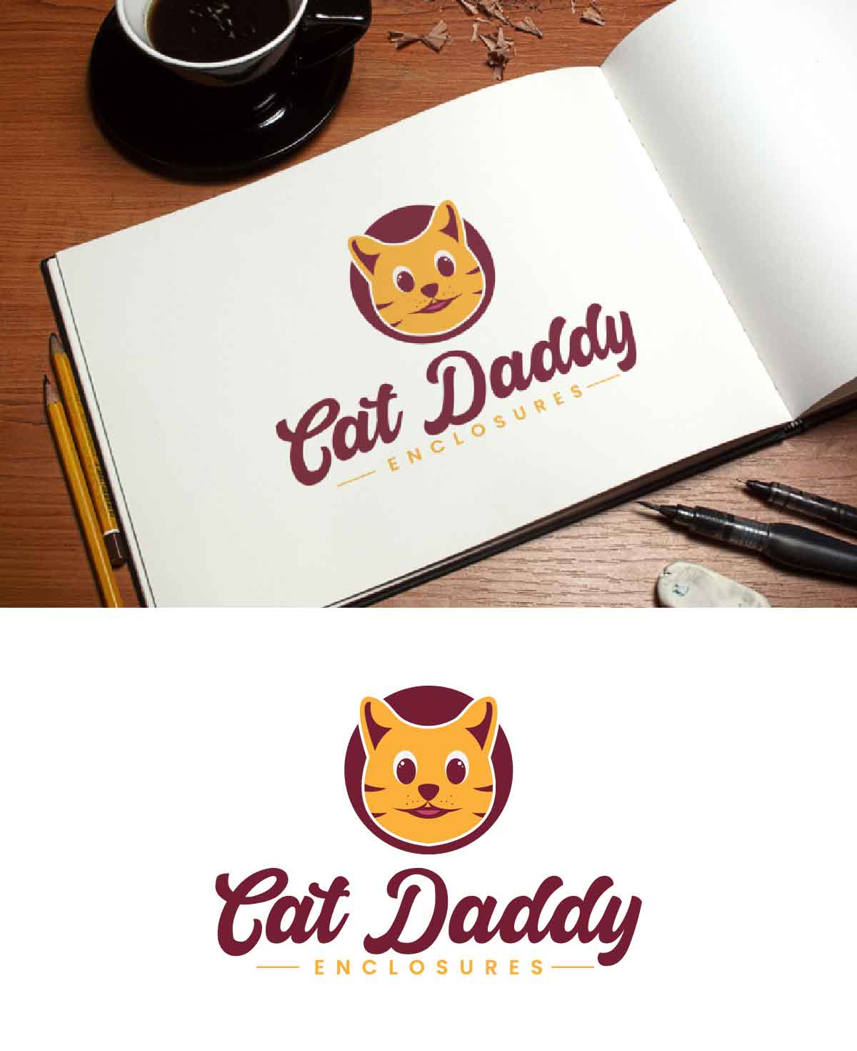 Diseño de Logo por fly  design para Cat Daddy Enclosures | Diseño #35359788