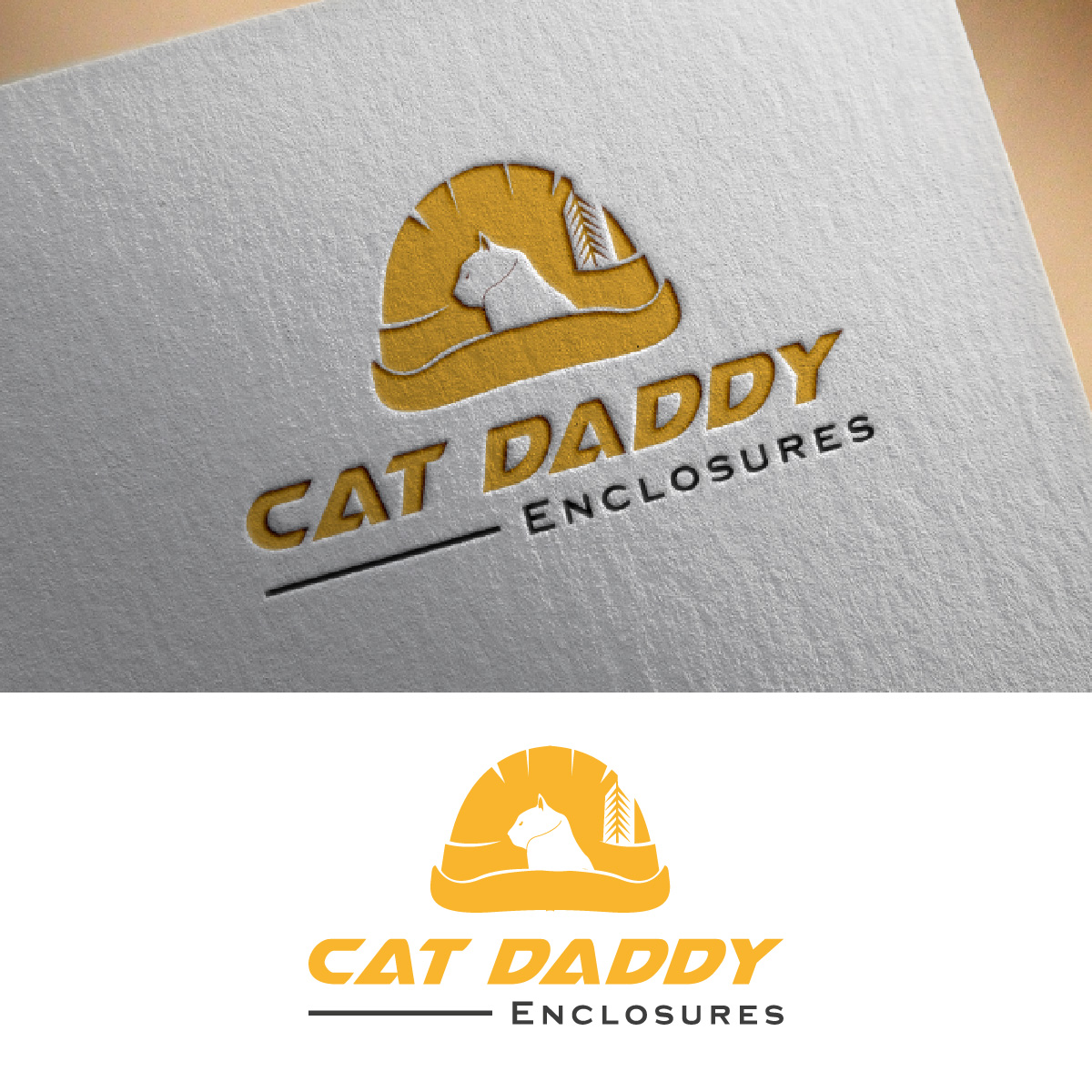 Logo Design by fly  design for Cat Daddy Enclosures | Design #35359790