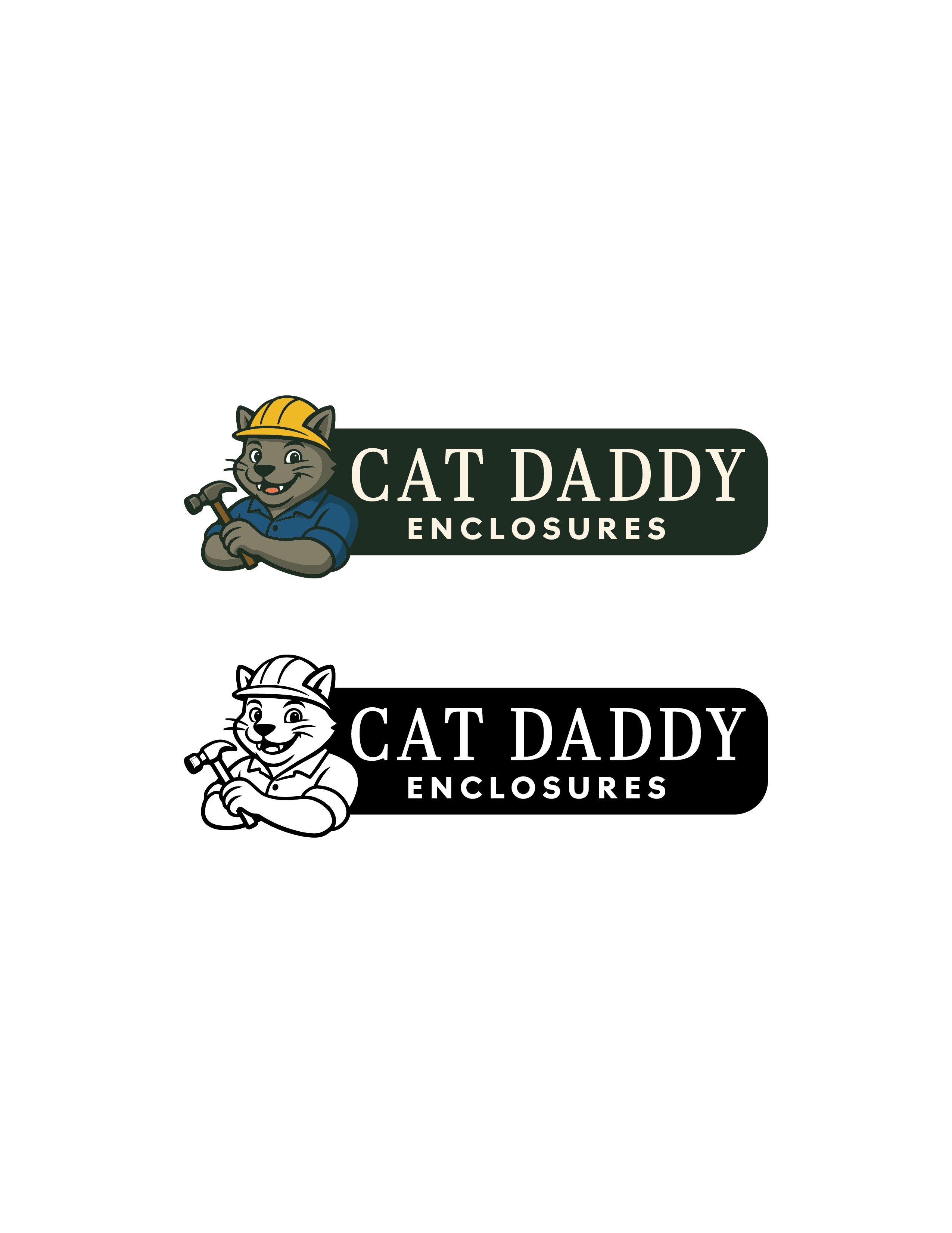 Logo Design by Filo F for Cat Daddy Enclosures | Design #35362614