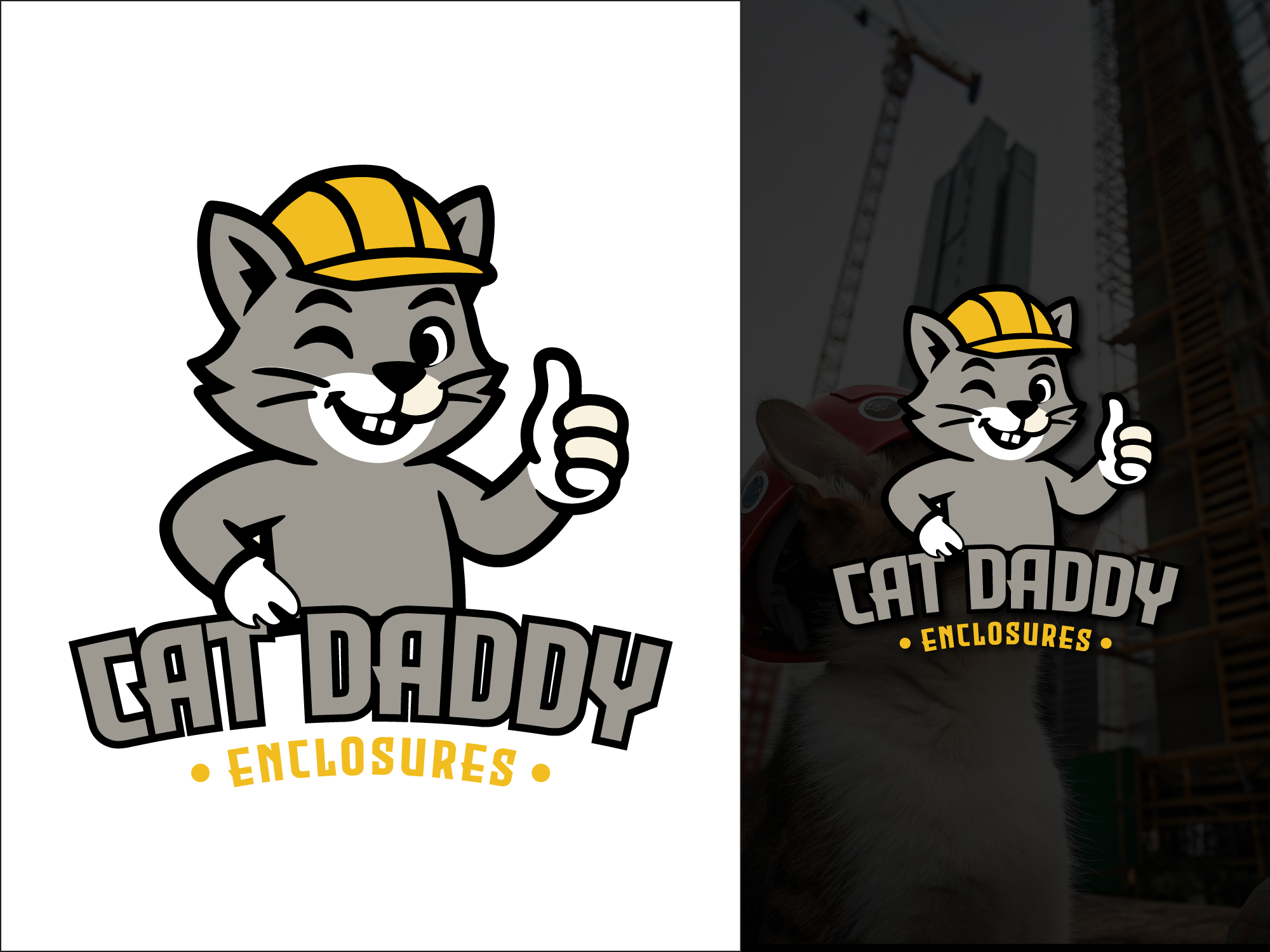 Logo Design by Amaira,s Creation for Cat Daddy Enclosures | Design #35391234