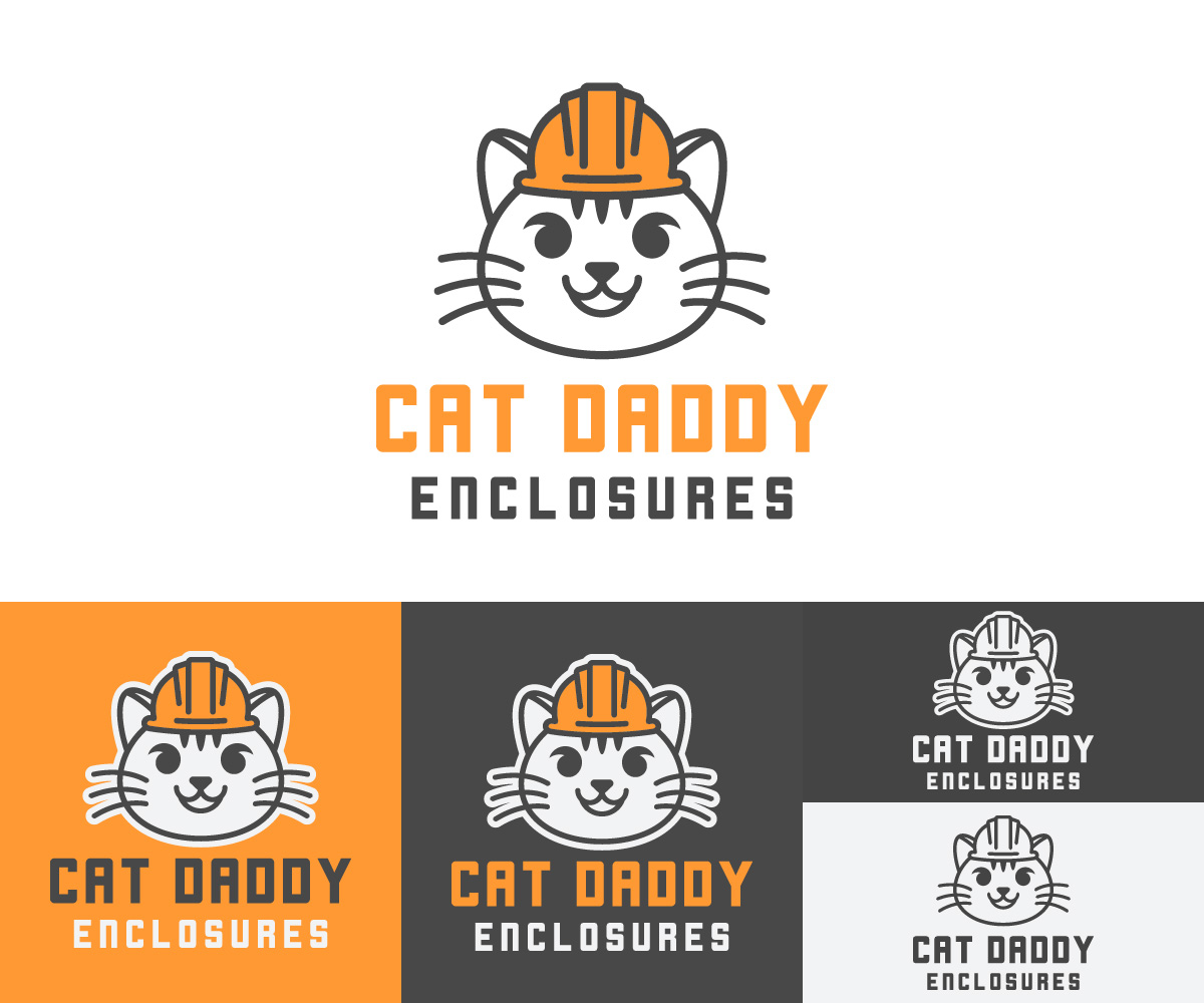 Logo Design by Dot.Dedi for Cat Daddy Enclosures | Design #35460620