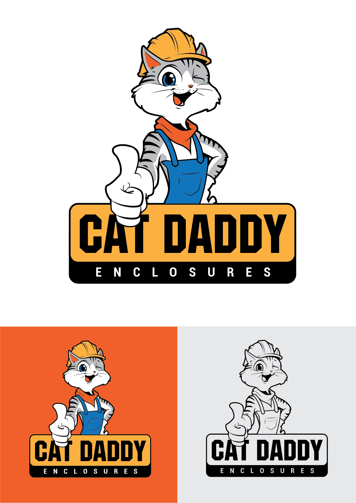 Logo Design by ally designs for Cat Daddy Enclosures | Design #35360810