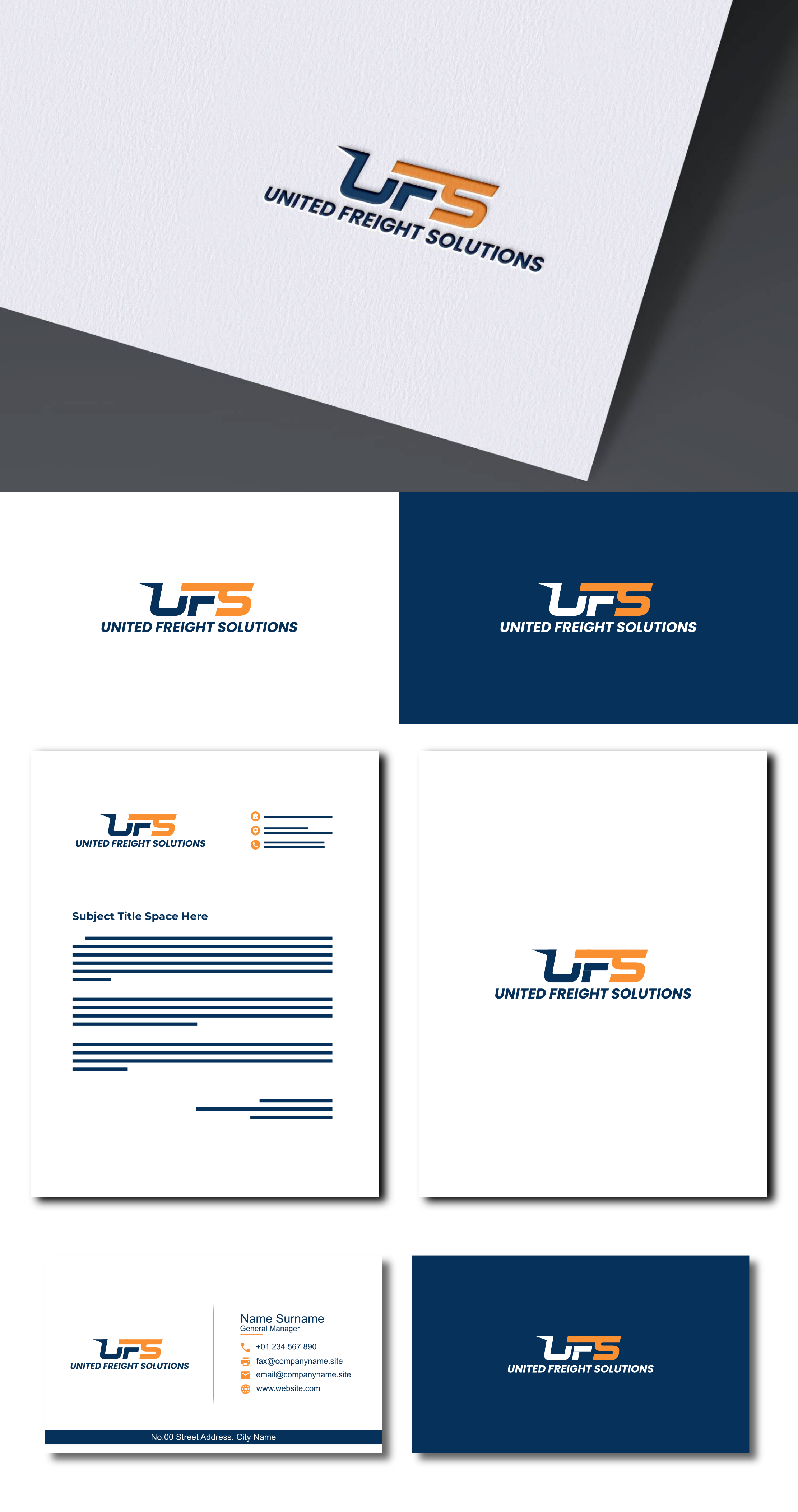 Logo Design by Zaid Al Faqih for United Freight Solutions  | Design #35374181