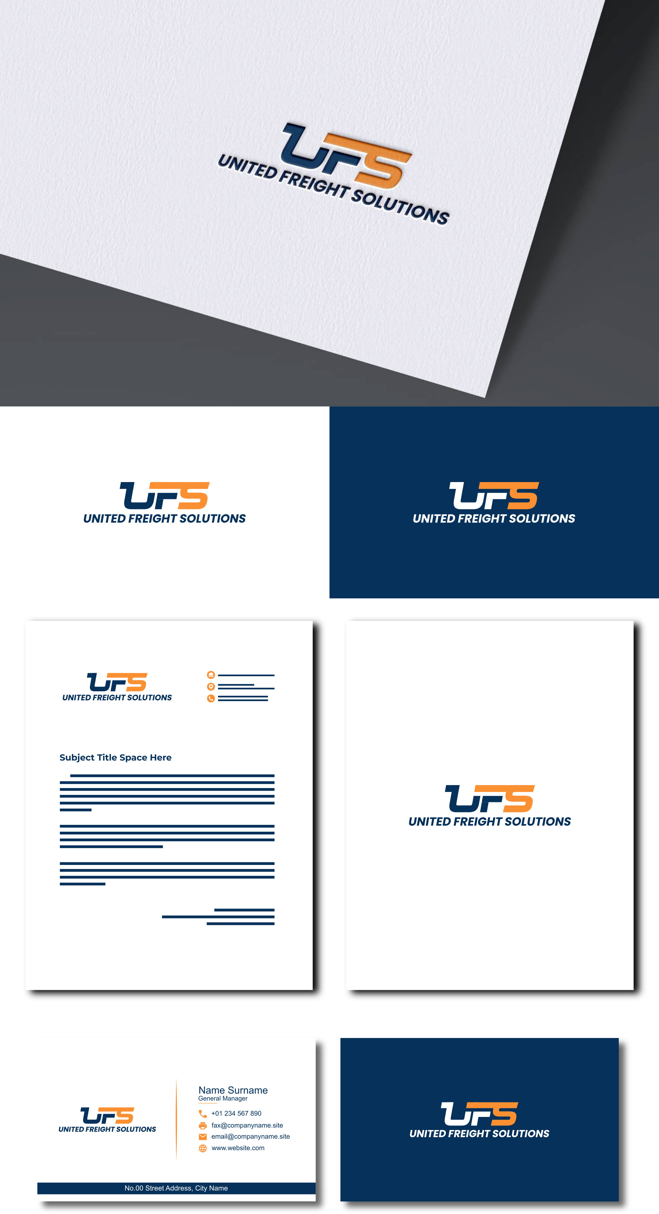 Diseño de Logo por Zaid Al Faqih para United Freight Solutions  | Diseño #35374182