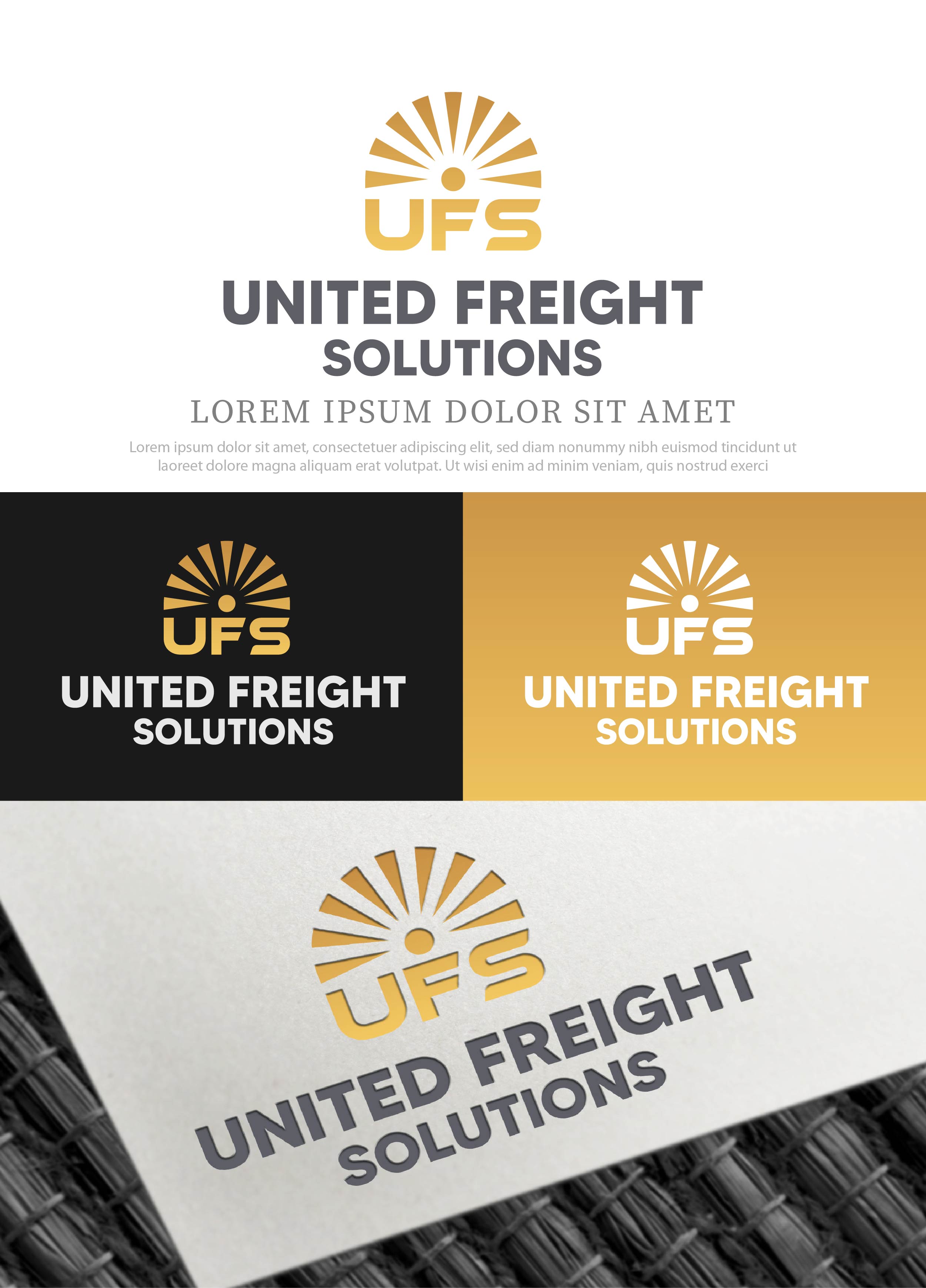 Logo Design by NasarLogo for United Freight Solutions  | Design #35368250
