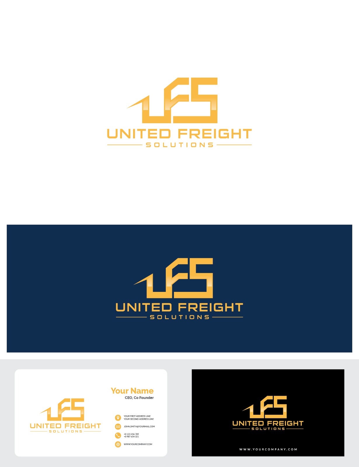 Logo Design by Deziners Zone for United Freight Solutions  | Design #35373314