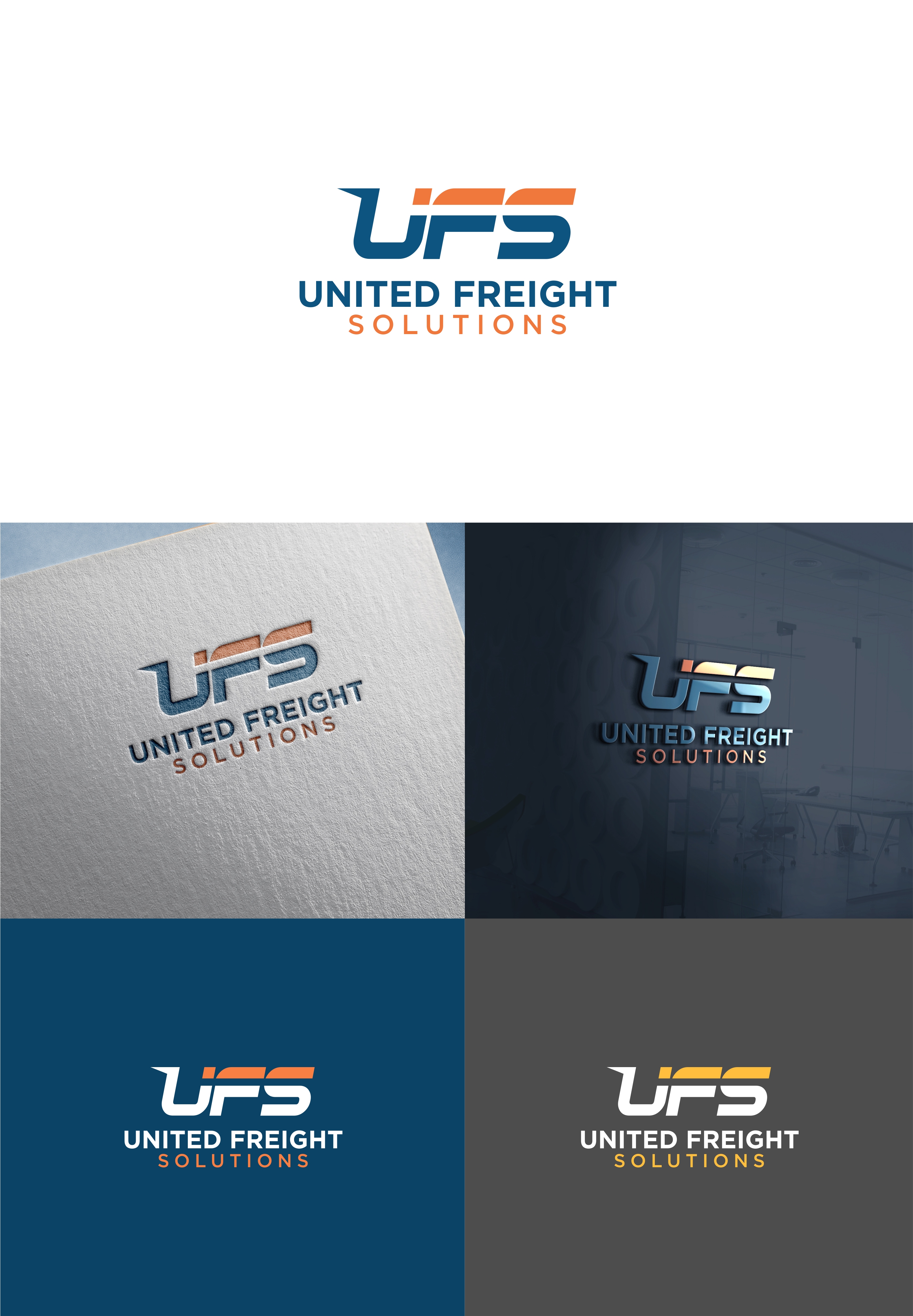 Logo Design by Joenet Jayawarna for United Freight Solutions  | Design #35364133