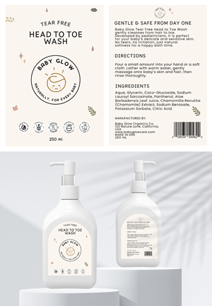 Label Design by sanislarasati for Baby Glow | Design #35395374