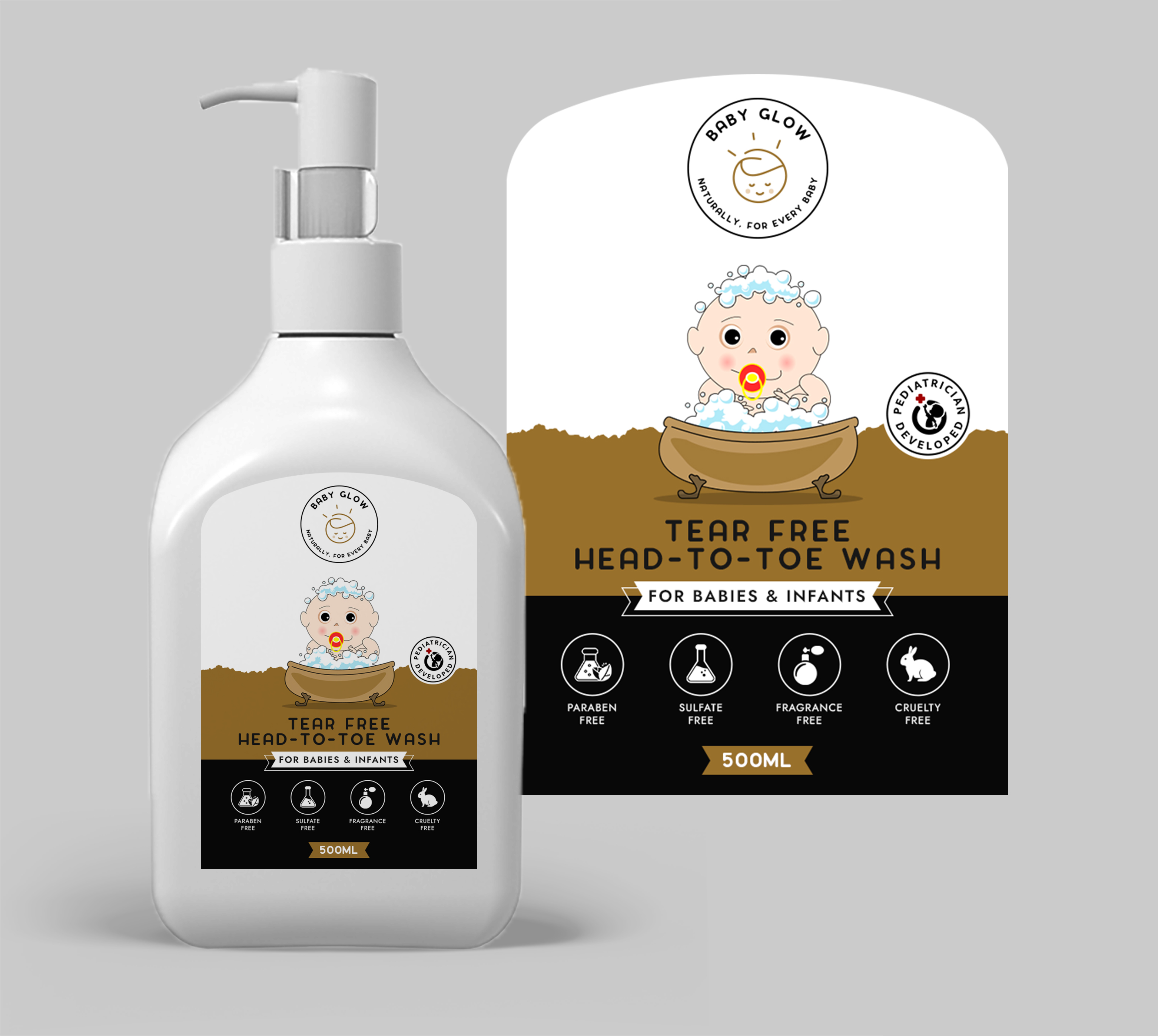 Label Design by Graphic Storm for Baby Glow | Design #35399344