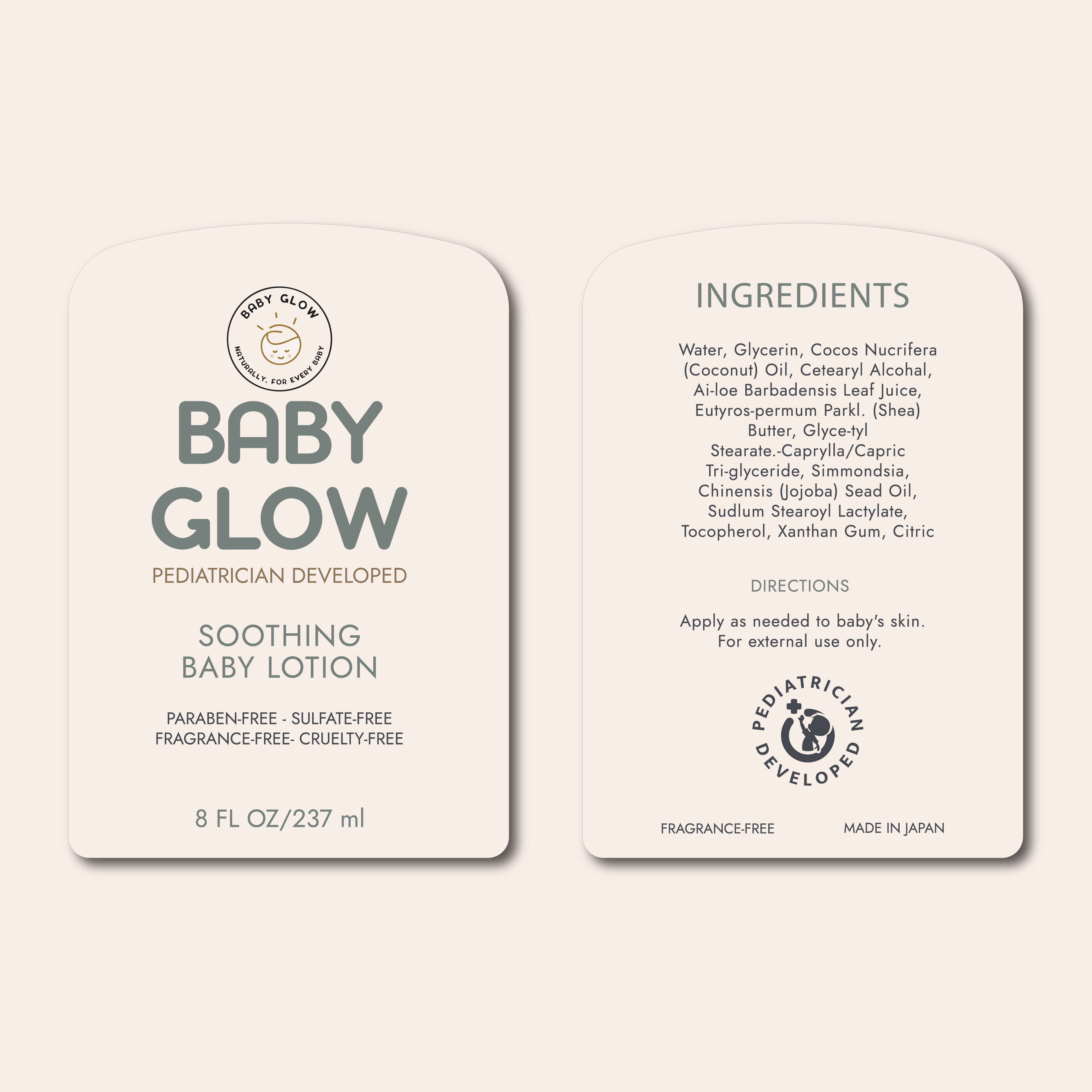 Label Design by Mihisara323 for Baby Glow | Design #35401443