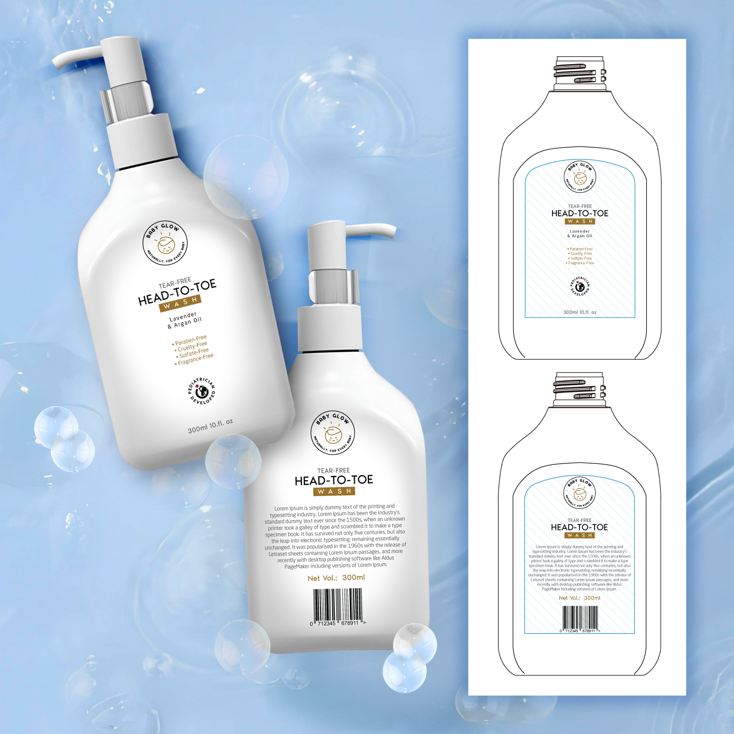 Label Design by Dhimant Maloo for Baby Glow | Design: #35413976