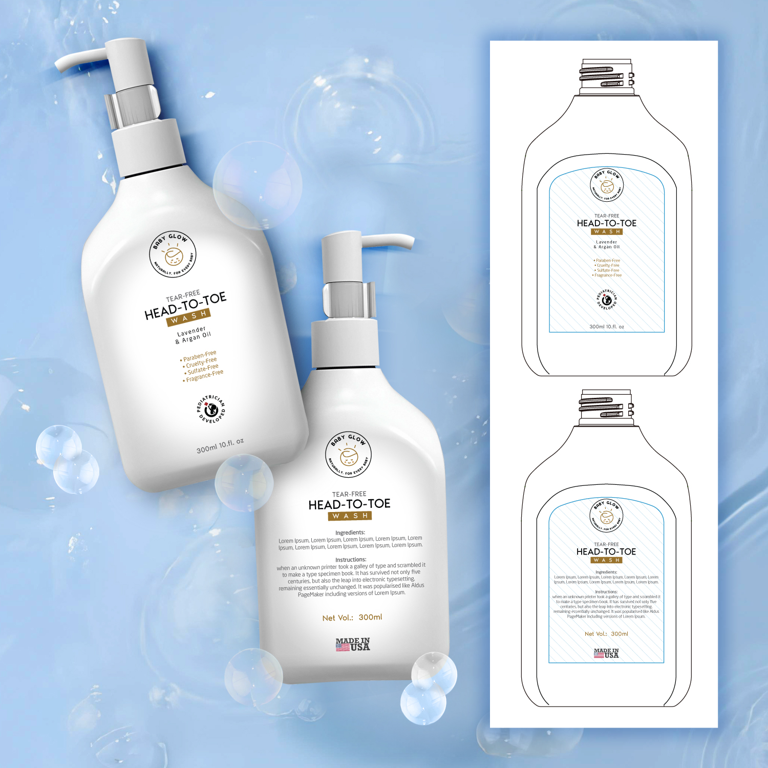 Label Design by Dhimant Maloo for Baby Glow | Design #35467988