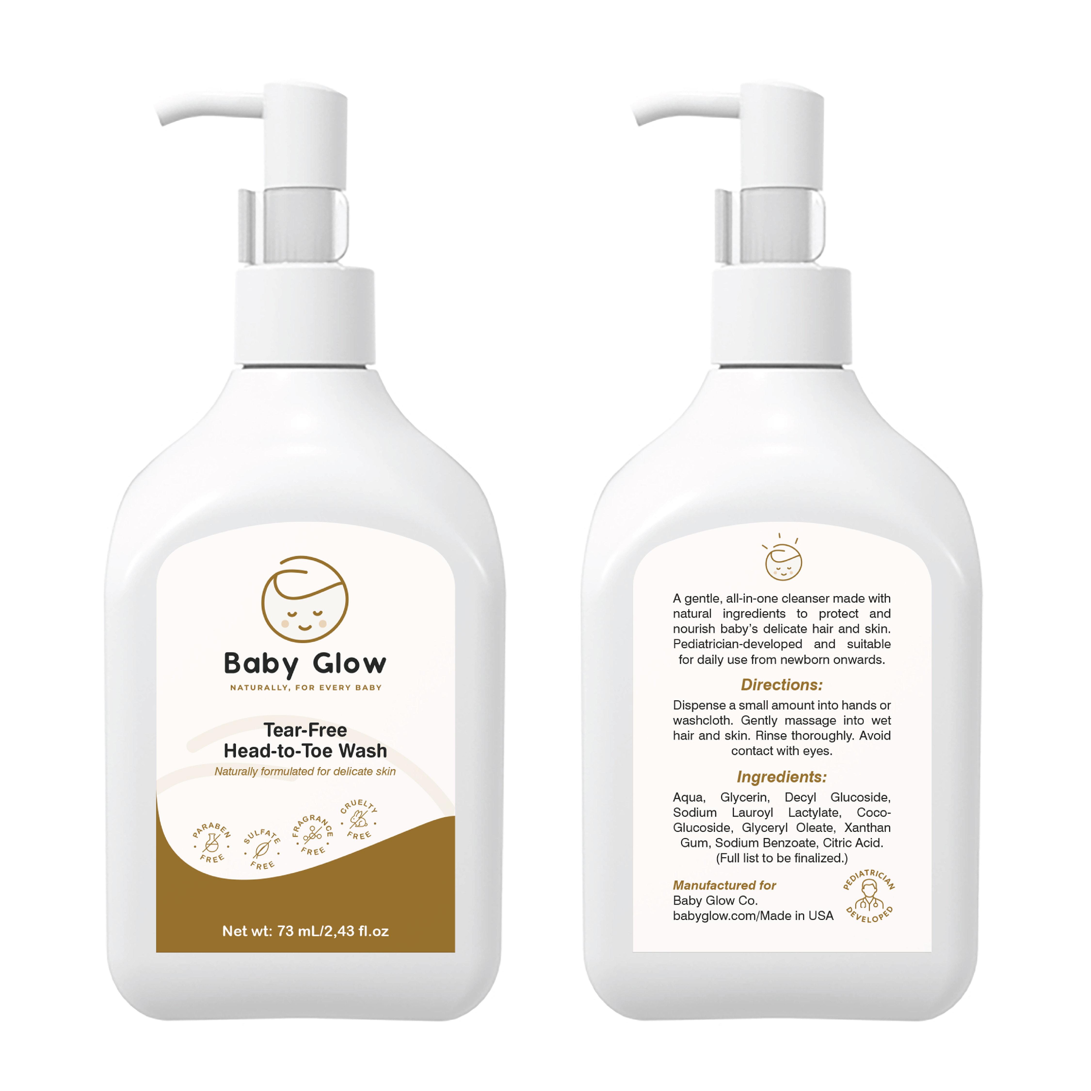 Label Design by Abdulmumin Imam for Baby Glow | Design #35392747