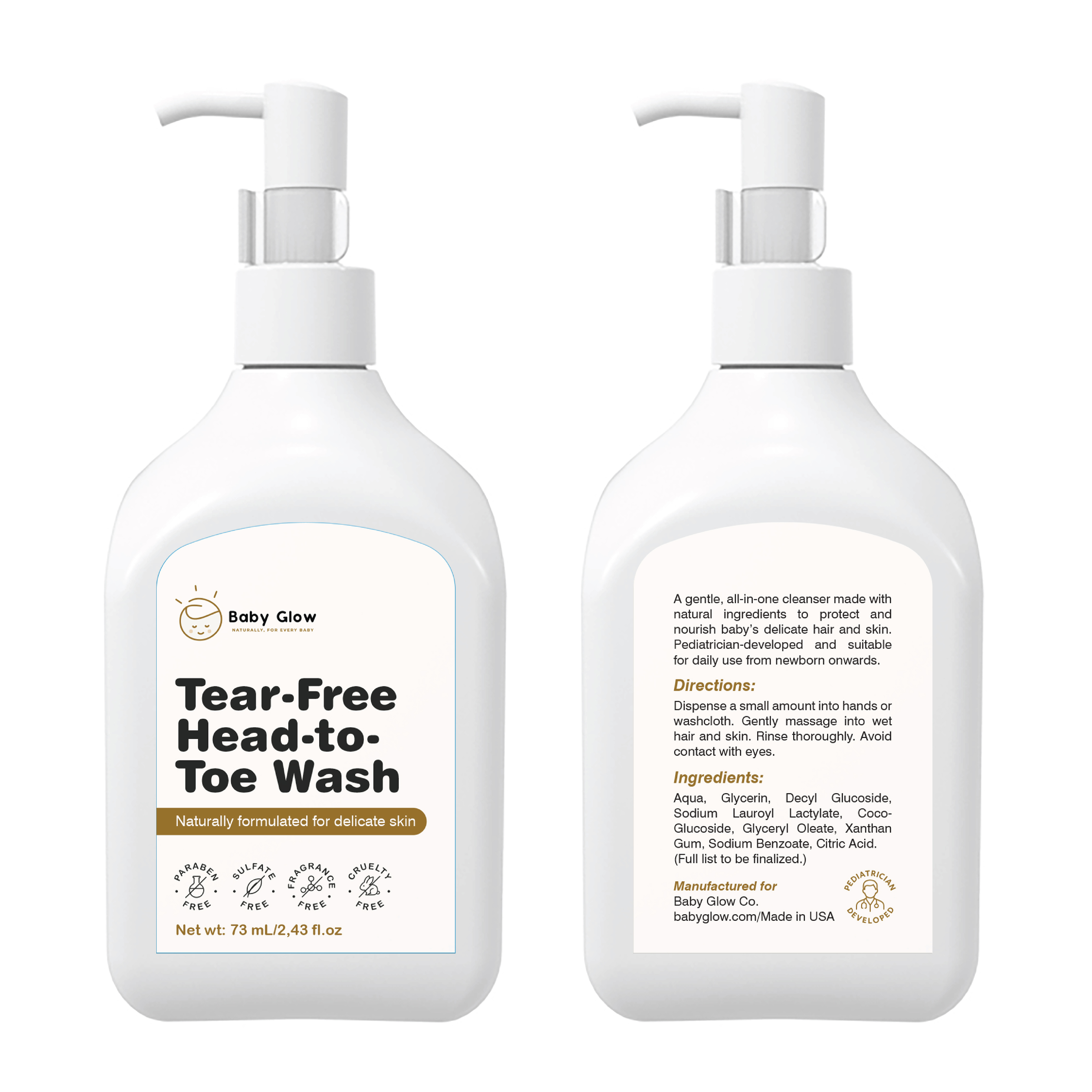 Label Design by Abdulmumin Imam for Baby Glow | Design #35392749