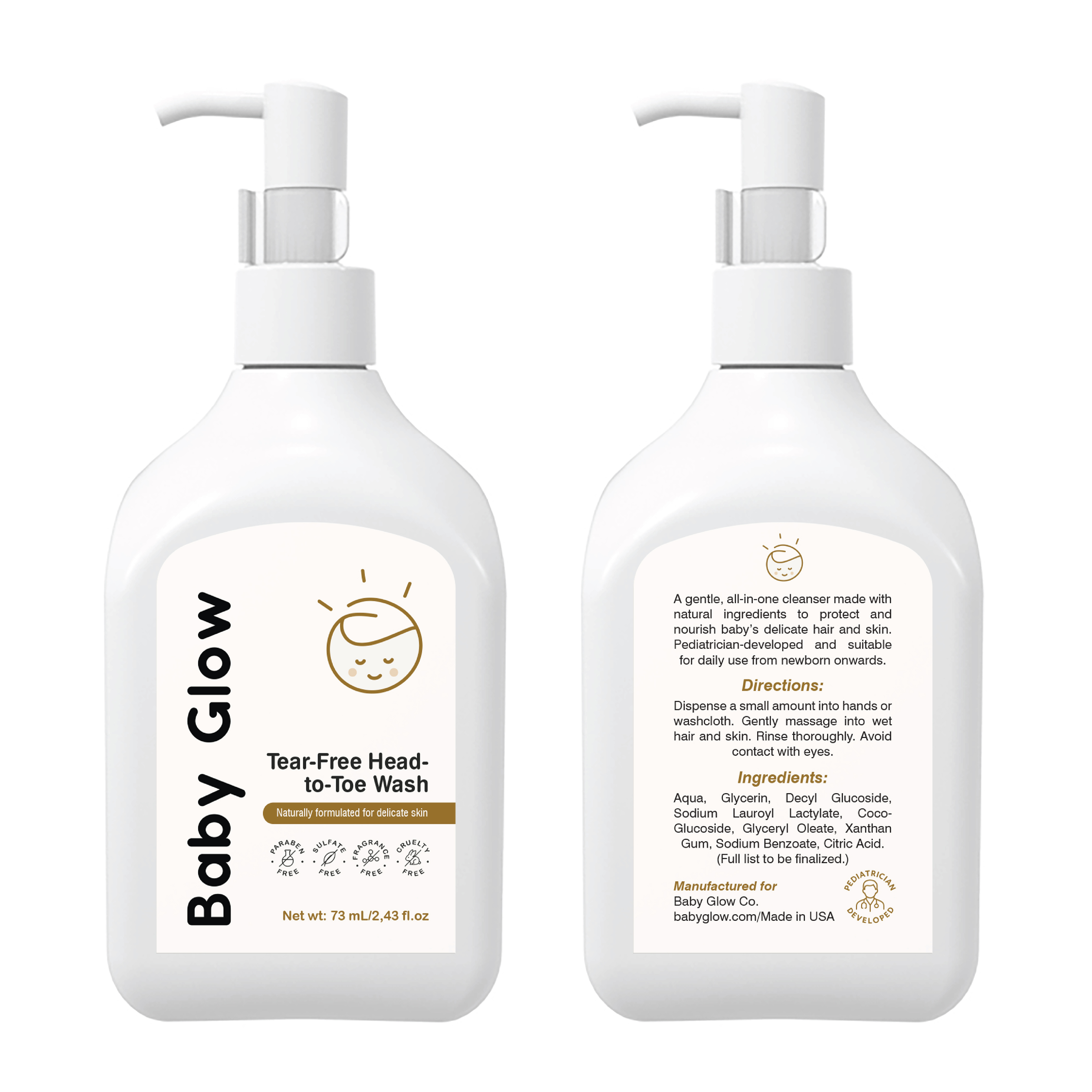 Label Design by Abdulmumin Imam for Baby Glow | Design #35392750