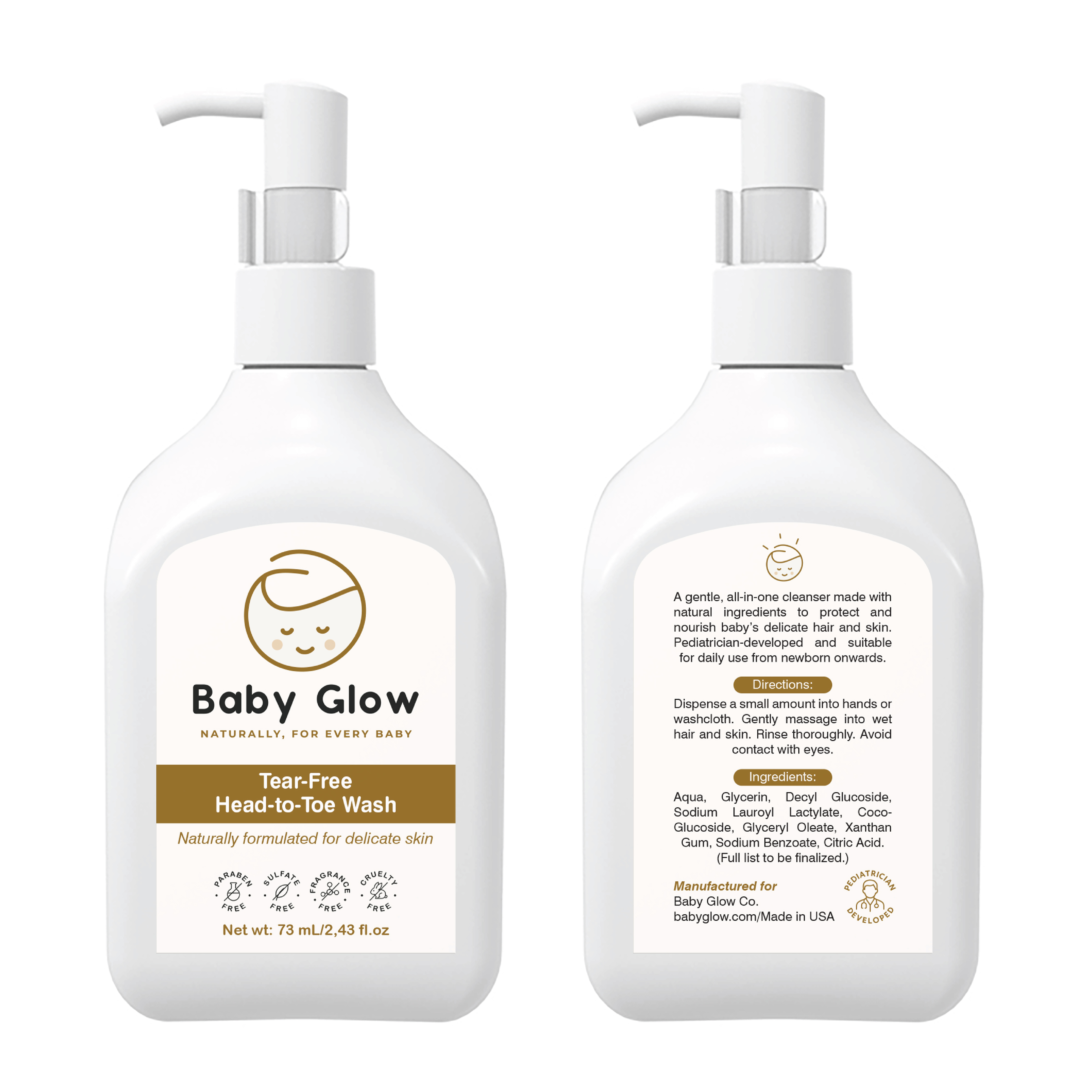 Etikett-Design von Abdulmumin Imam für Baby Glow | Design #35392751