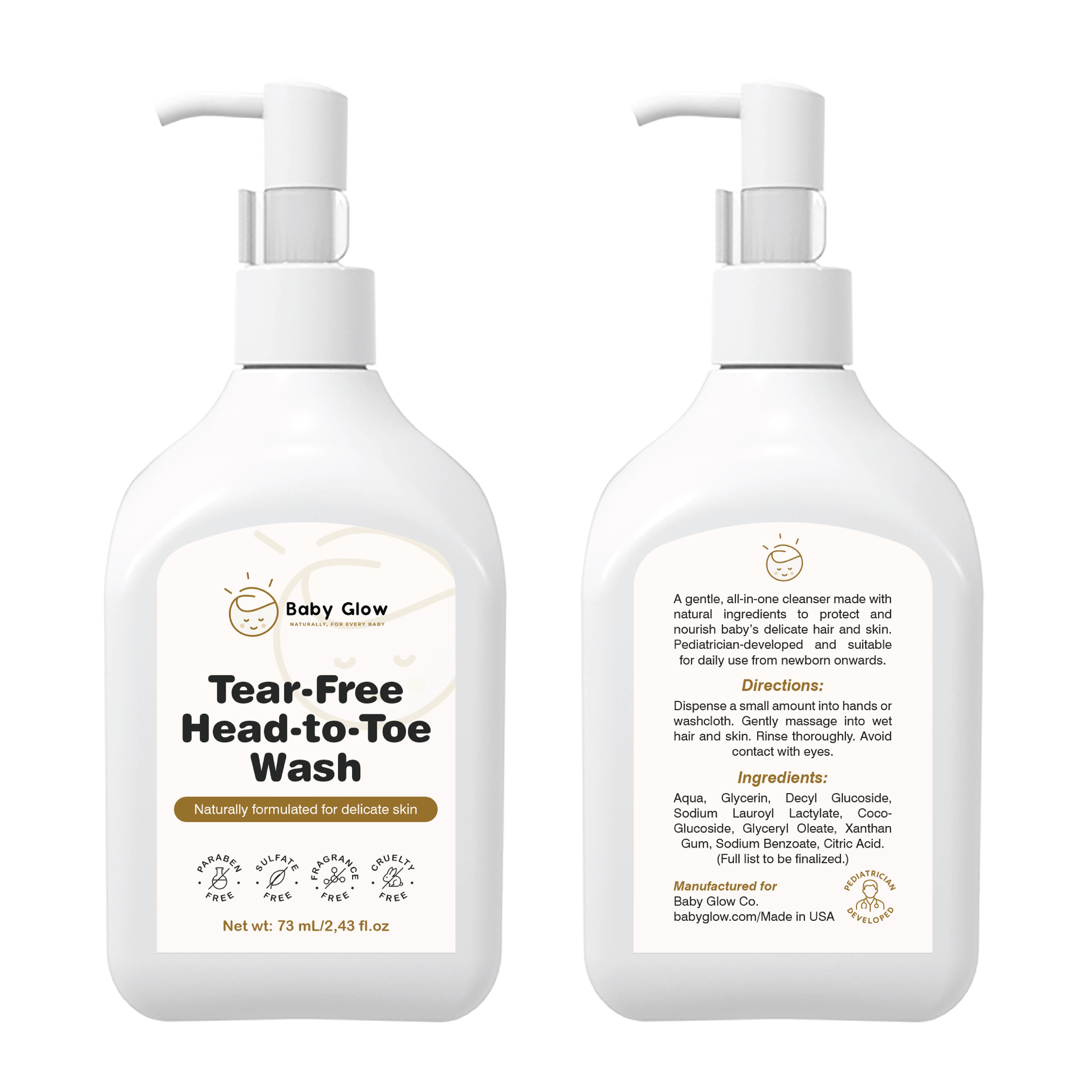 Label Design by Abdulmumin Imam for Baby Glow | Design #35392755