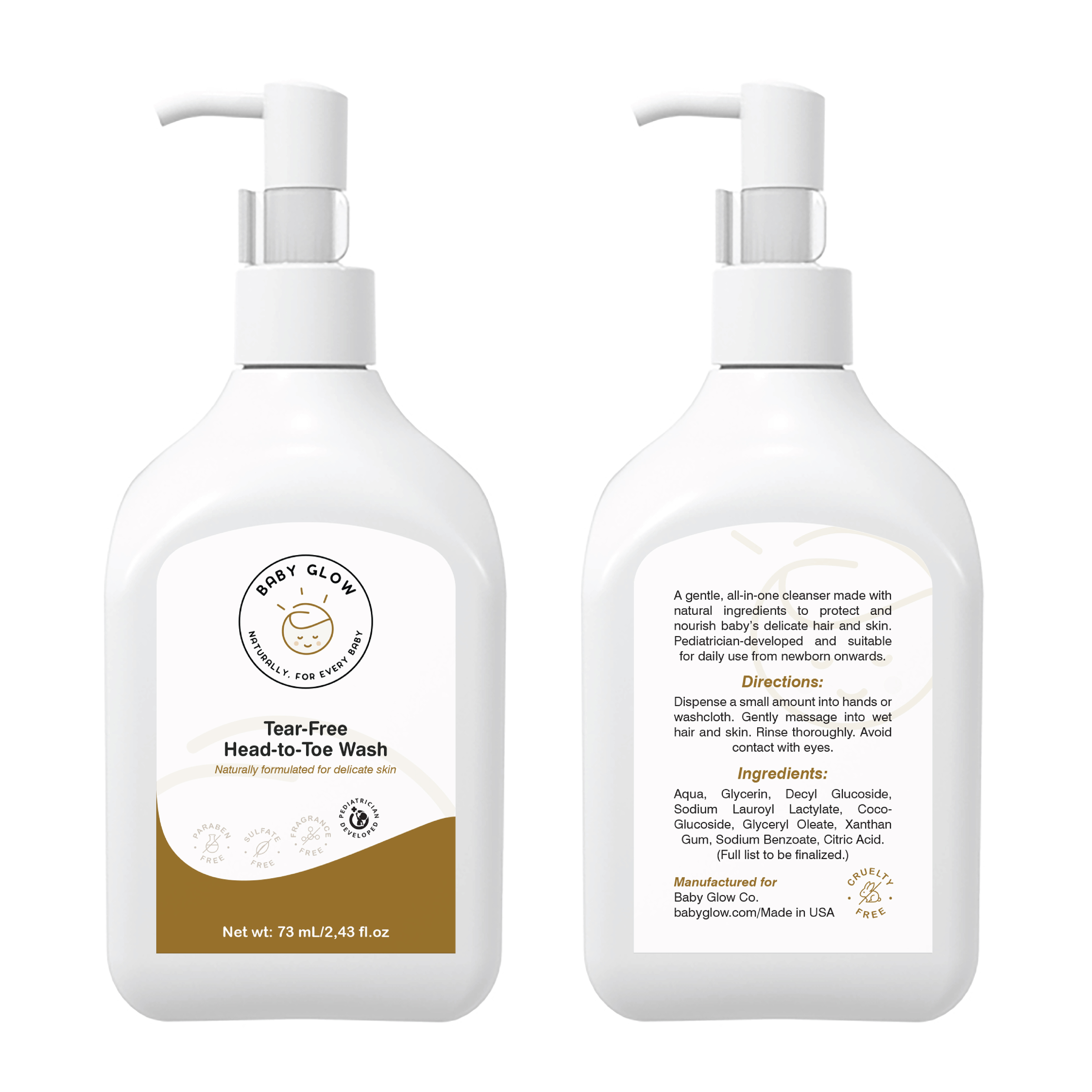 Label Design by Abdulmumin Imam for Baby Glow | Design #35399295