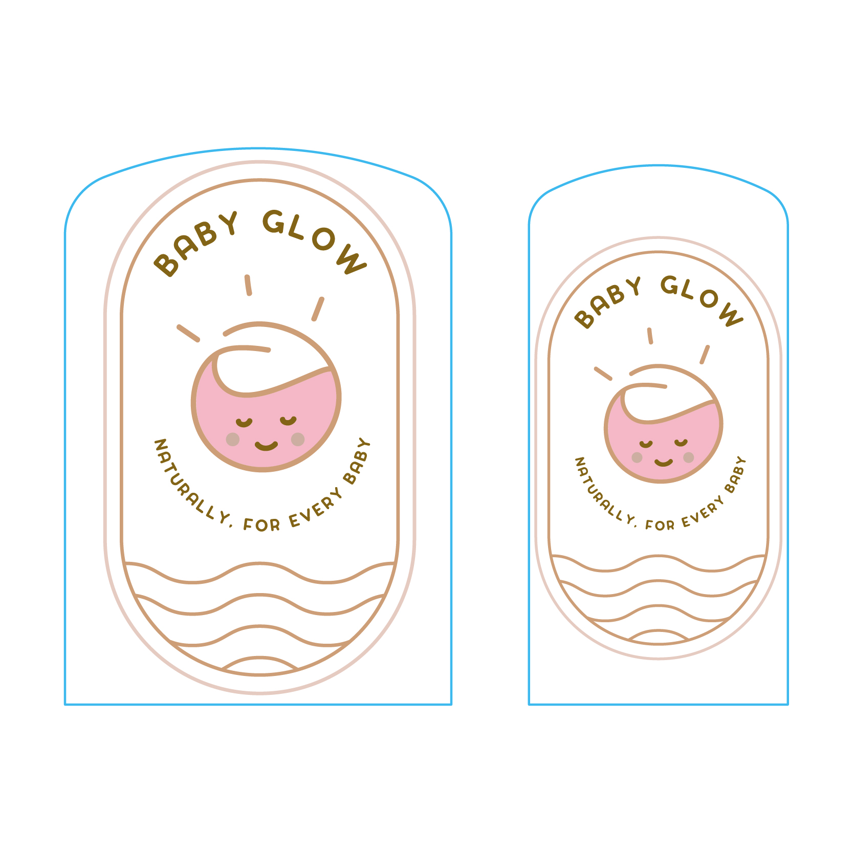 Design Étiquette par franklinsoler pour Baby Glow | Design #35385116