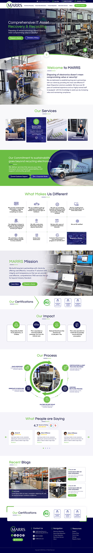 eWaste Recycling Website Redesign