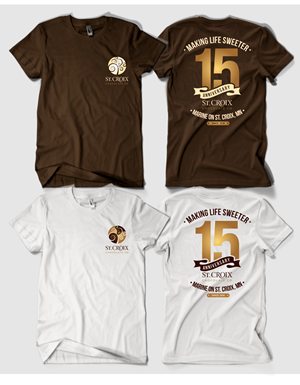 T-Shirt-Design von Rheanza für St. Croix Chocolate Company | Design: #35399579