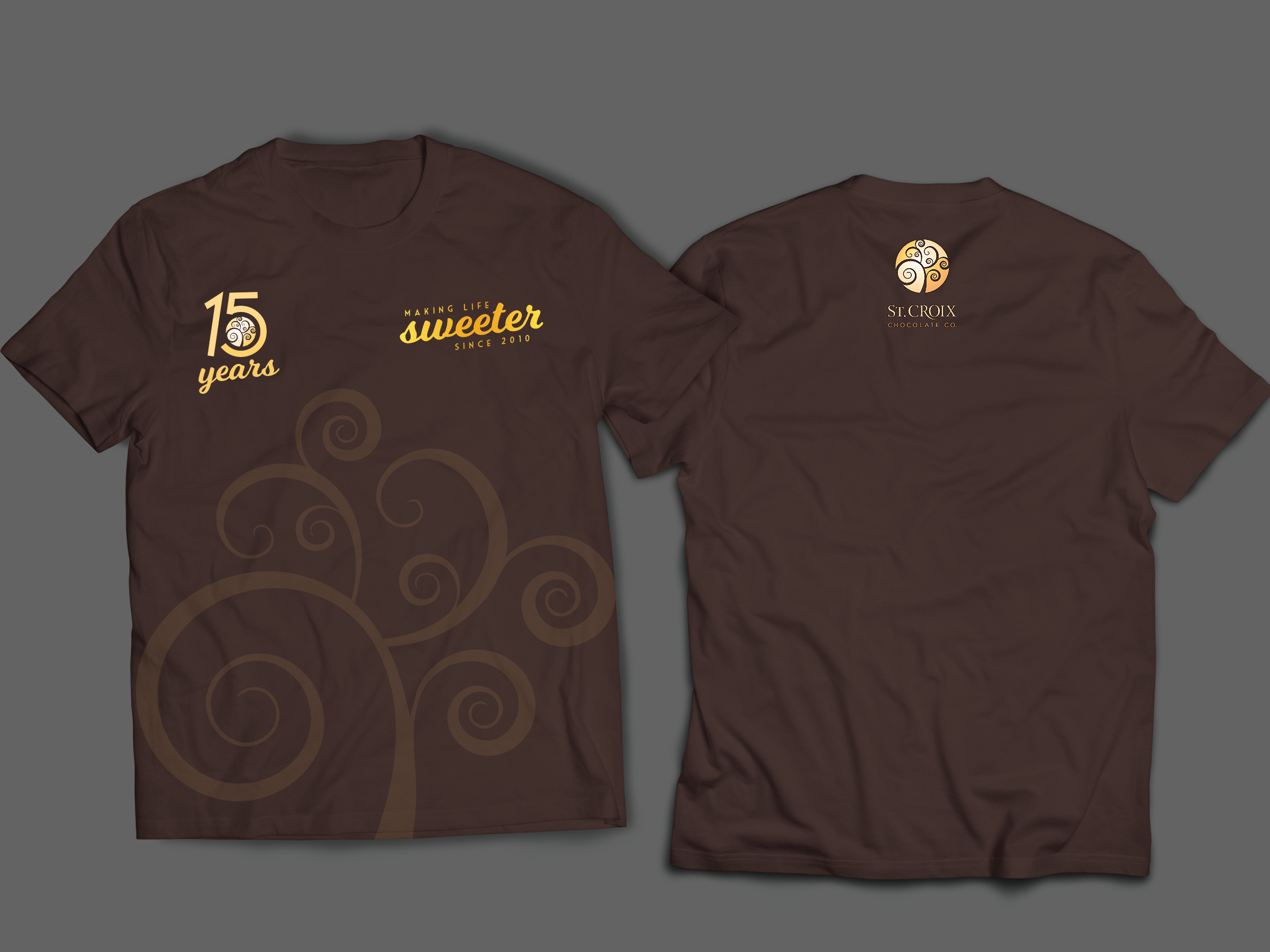 T-Shirt-Design von Andrés Sebastián für St. Croix Chocolate Company | Design #35385148