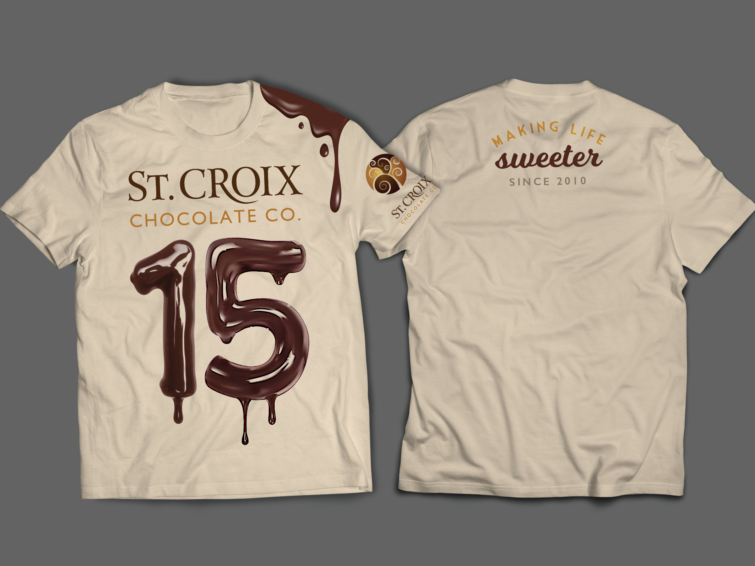 Design de T-shirt par Andrés Sebastián pour St. Croix Chocolate Company | Design #35406341