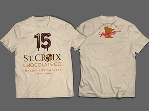 T-Shirt-Design von Andrés Sebastián für St. Croix Chocolate Company | Design: #35409550