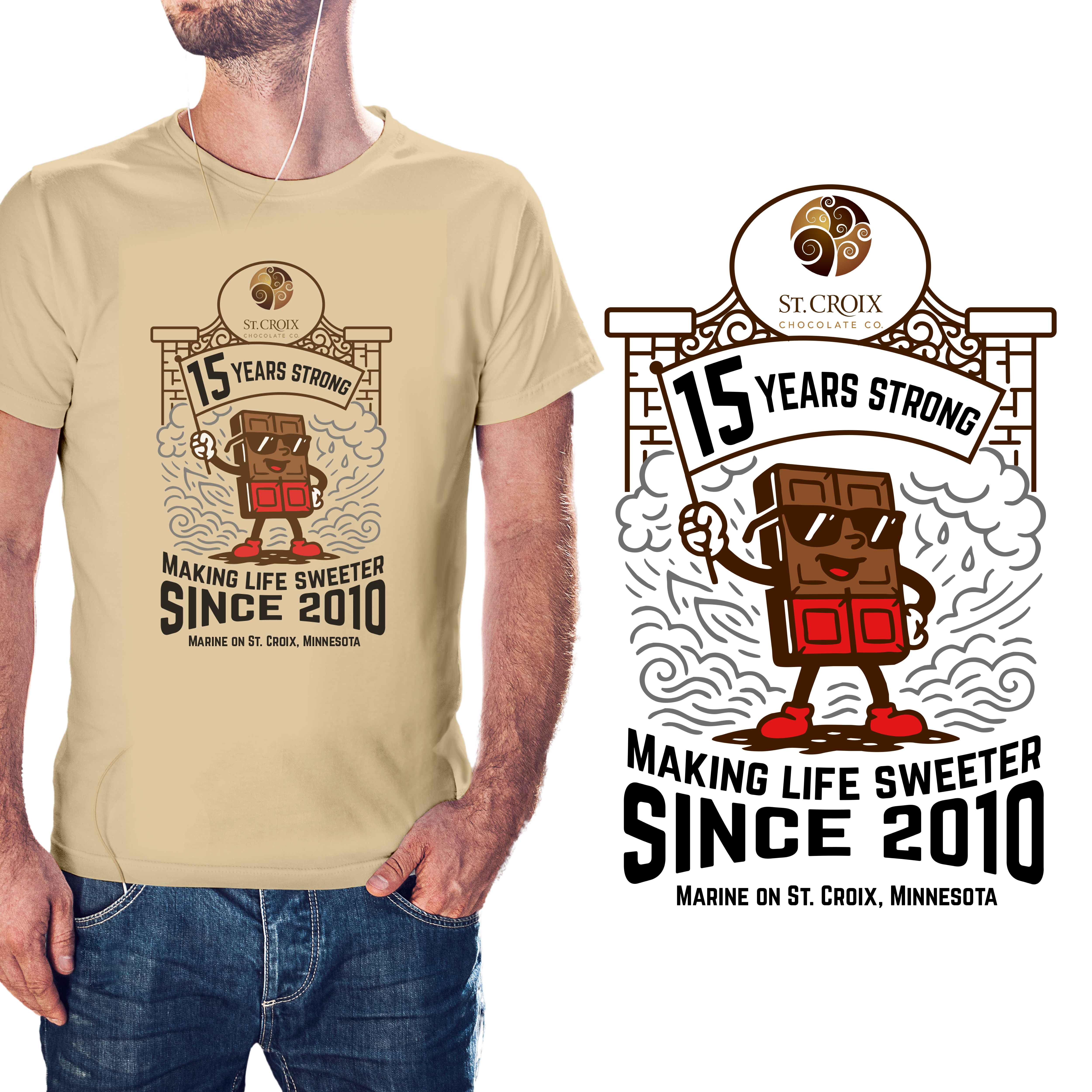 Diseño de Camiseta por asik  rahman para St. Croix Chocolate Company | Diseño #35403067