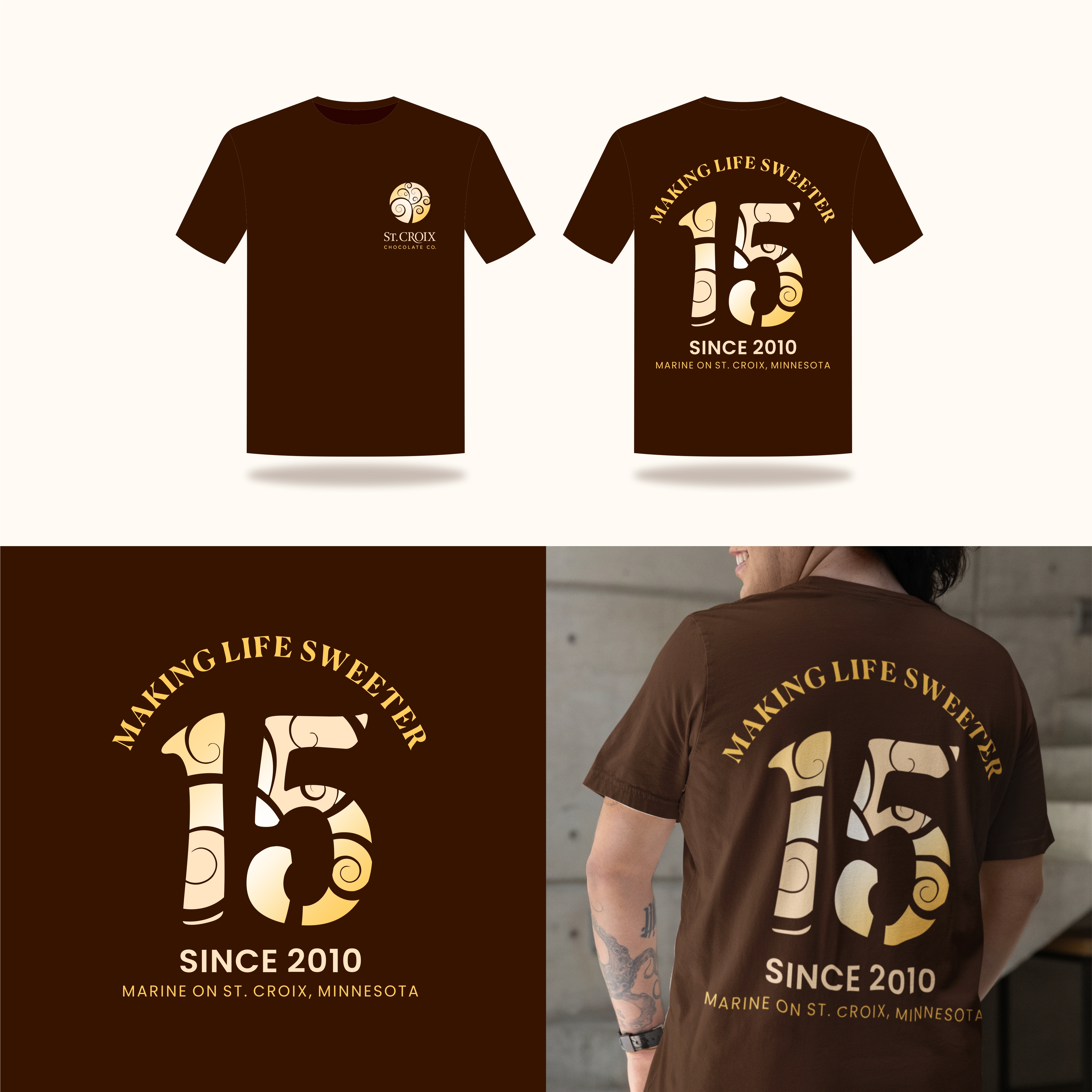 Design de T-shirt par DoelBast pour St. Croix Chocolate Company | Design #35414092