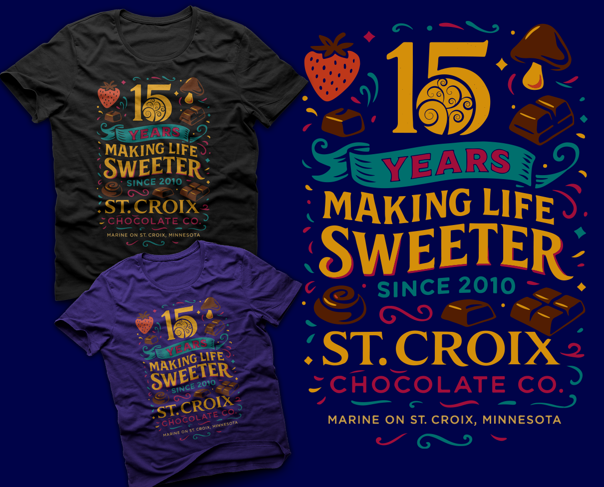 T-shirt Design by Xerox for St. Croix Chocolate Company | Design #35403290