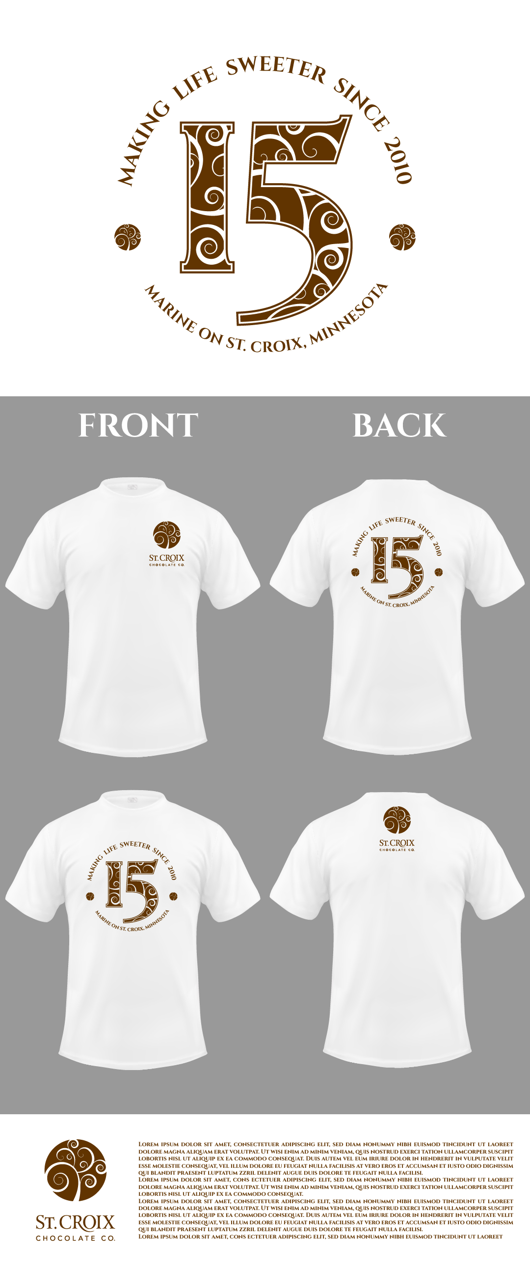 T-Shirt-Design von Naufal RA für St. Croix Chocolate Company | Design #35393086