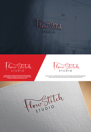 Logo design for needlecraft community site - Flow Stitch Studio