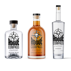 Packaging Design by Sergio Coelho for Rogue Compass Distillers | Design: #35488191
