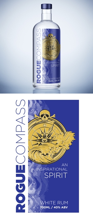 Verpackungs-Design von ANDRE SIMON für Rogue Compass Distillers | Design: #35497635