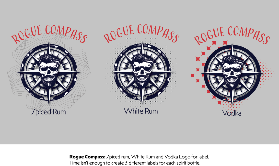 Packaging Design by Sophie DL for Rogue Compass Distillers | Design #35496794