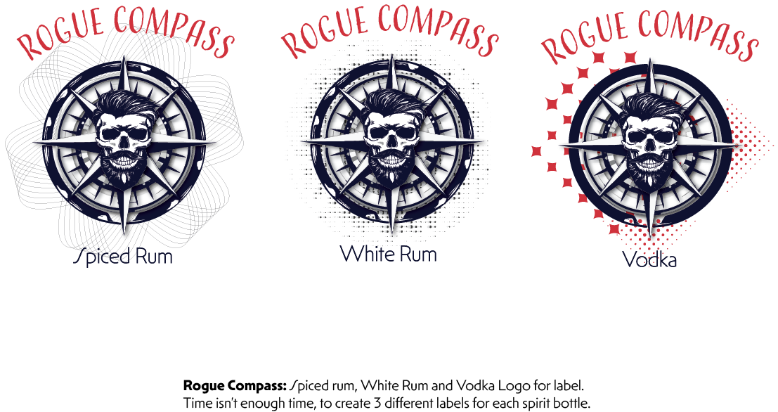 Diseño de Empaque por Sophie DL para Rogue Compass Distillers | Diseño #35496808