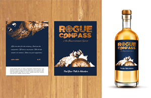 Packaging Design by MNM for Rogue Compass Distillers | Design: #35384273
