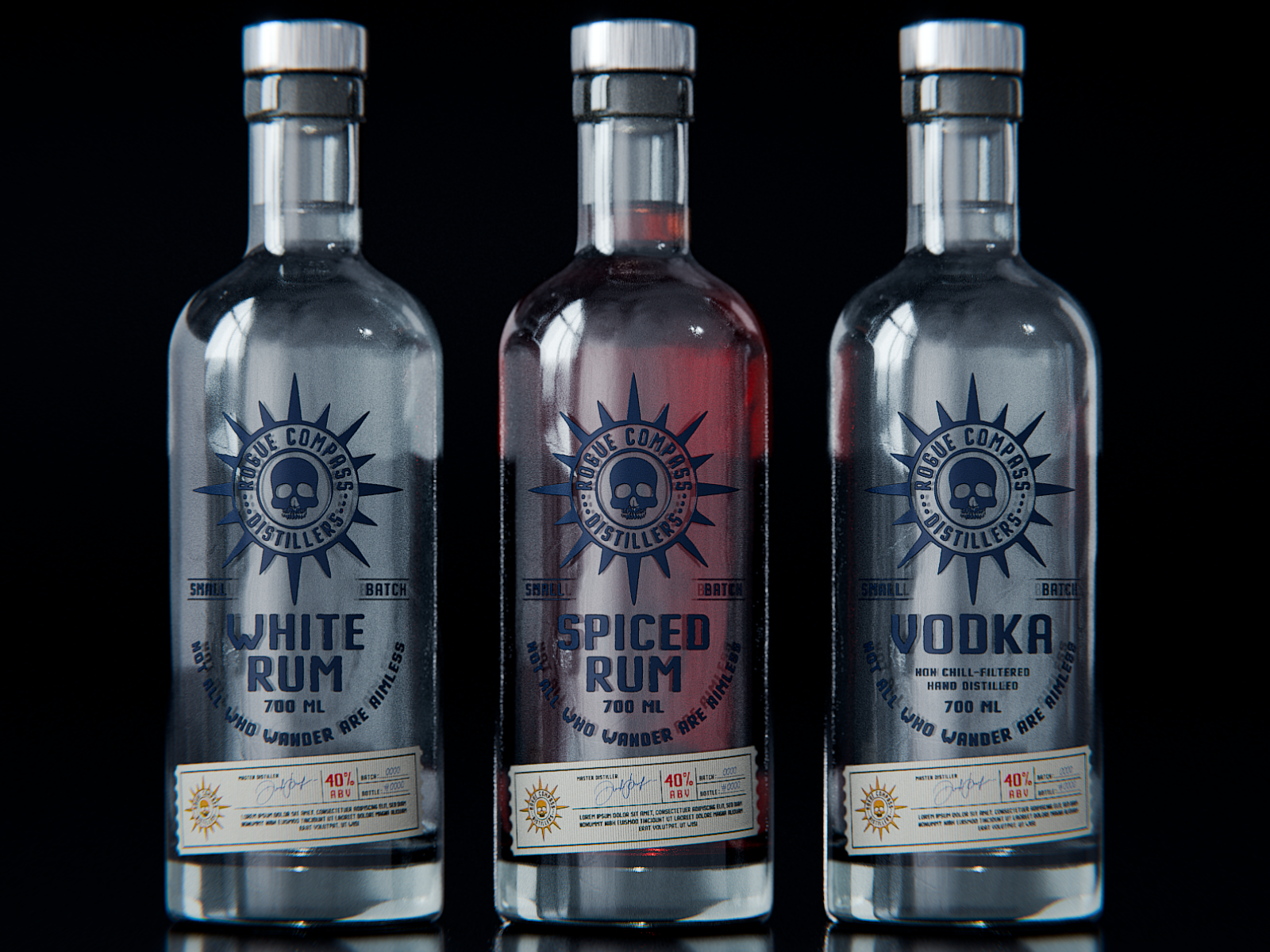 Verpackungs-Design von TM Kreatif für Rogue Compass Distillers | Design #35503522
