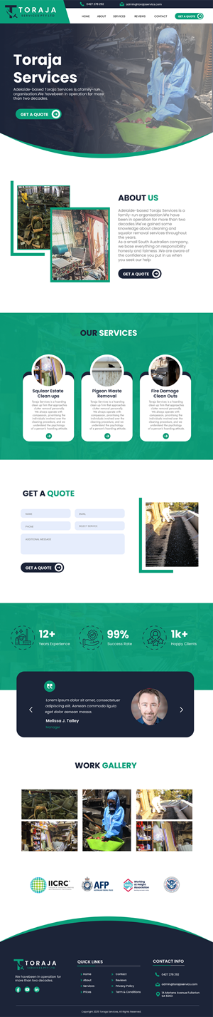 Web Design by WahDesign for RG Harris Holdings  | Design: #35387654
