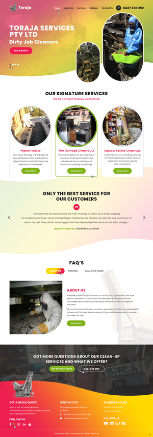 Web Design by pb for RG Harris Holdings  | Design: #35391619