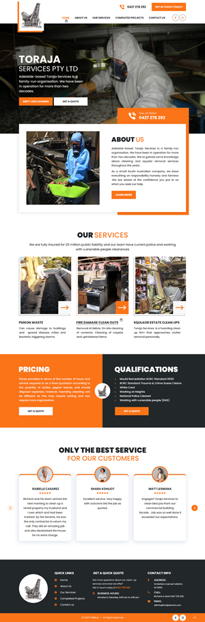 Web Design by pb for RG Harris Holdings  | Design: #35391625