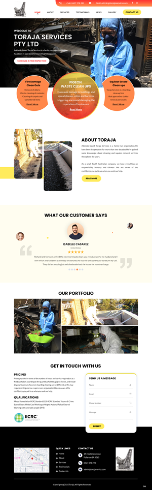 Web Design by pb for RG Harris Holdings  | Design: #35396100